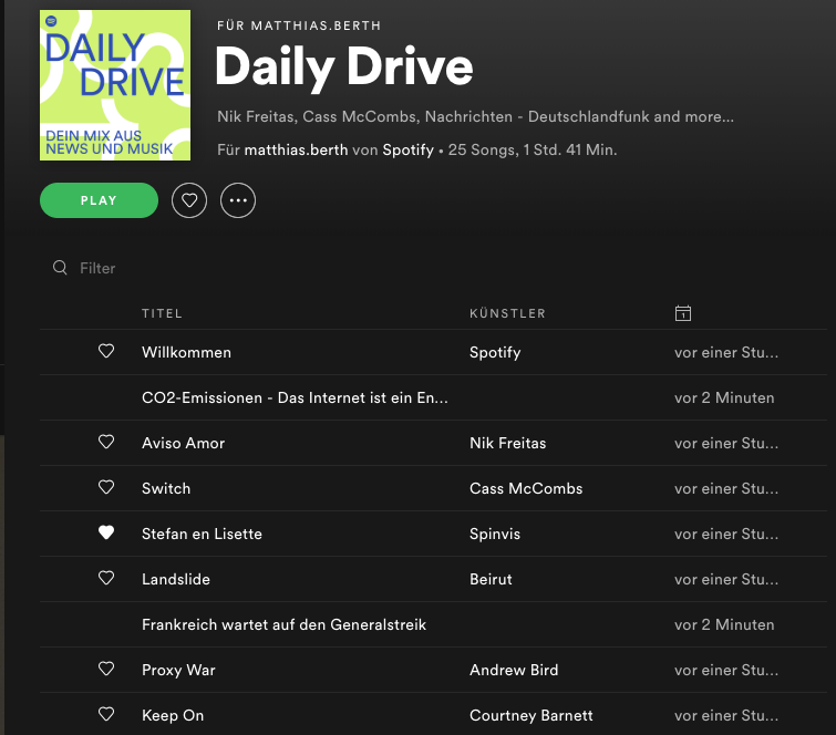 DailyDrive von Spotify