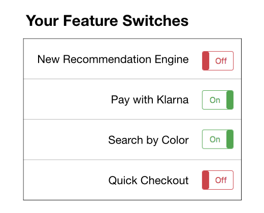 Feature Switches