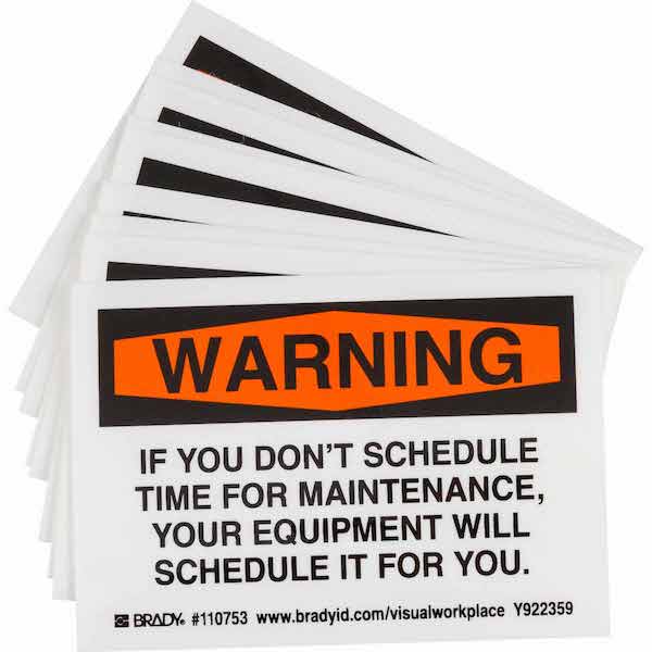 If you don't schedule time for maintenance